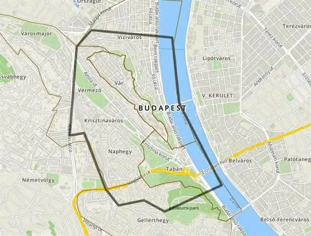 Budapest I. kerület térkép duguláselhárítás kiszállási terület