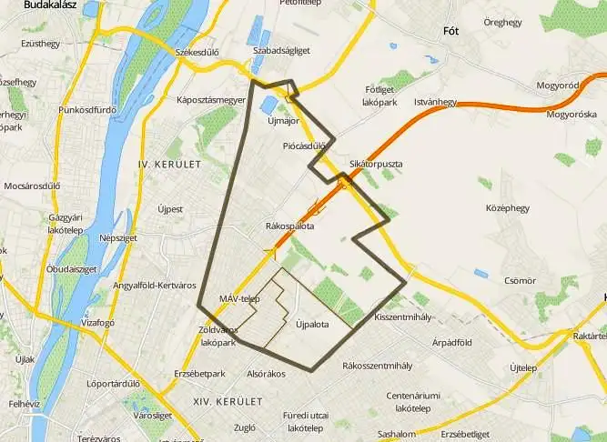 Budapest XV. kerület térkép duguláselhárítás kiszállási terület