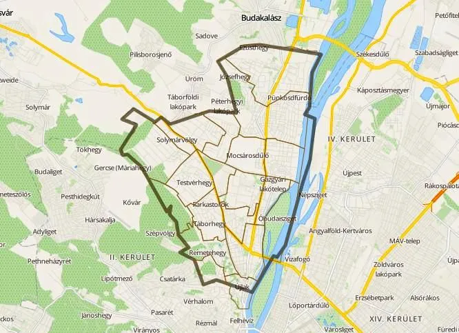 Budapest III. kerület térkép duguláselhárítás kiszállási terület